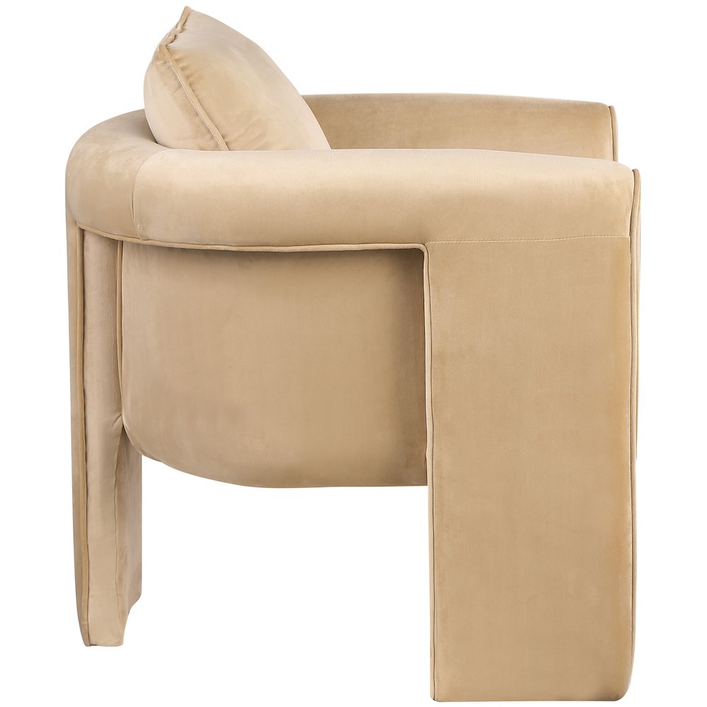 Sloan Camel Velvet Accent Chair
