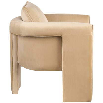 Sloan Camel Velvet Accent Chair