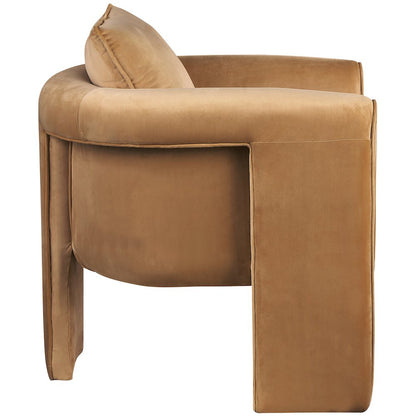 Sloan Saddle Velvet Accent Chair