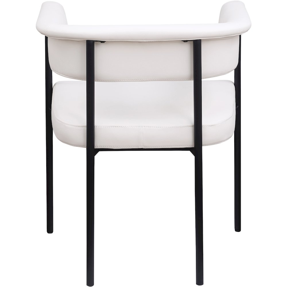 Malin Cream Vegan Leather Dining Chair, Set of 2