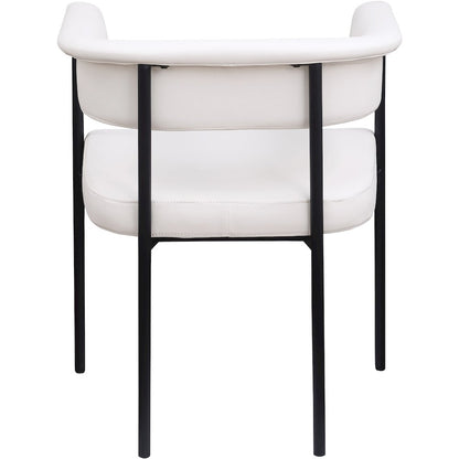 Malin Cream Vegan Leather Dining Chair, Set of 2