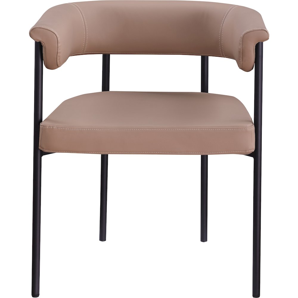 Malin Tan Vegan Leather Dining Chair, Set of 2