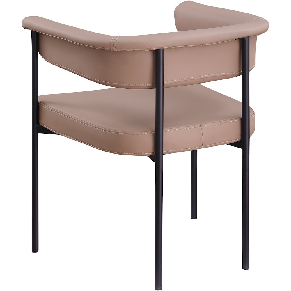 Malin Tan Vegan Leather Dining Chair, Set of 2