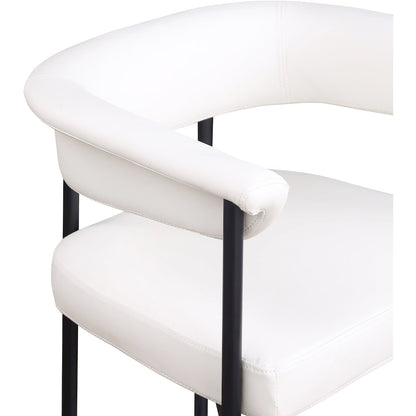 Malin Cream Vegan Leather Counter Stool, Set of 2