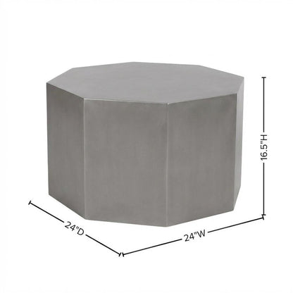 Contemporary Coffee Table with Brushed Chrome Finish and Durable Construction