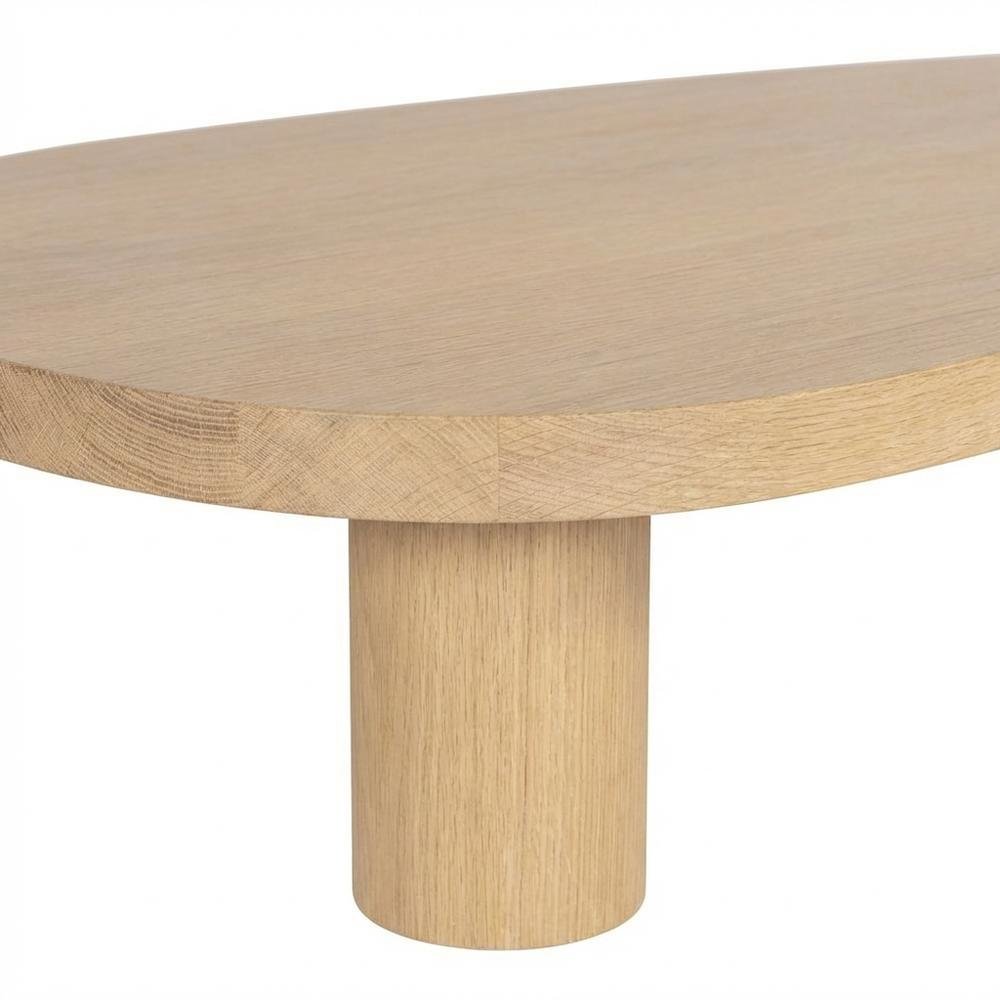 Natural Oak Coffee Table with Art Deco Finish for Modern Living