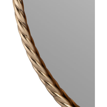 Braida 23.75" Antique Brass Iron Frame Mirror