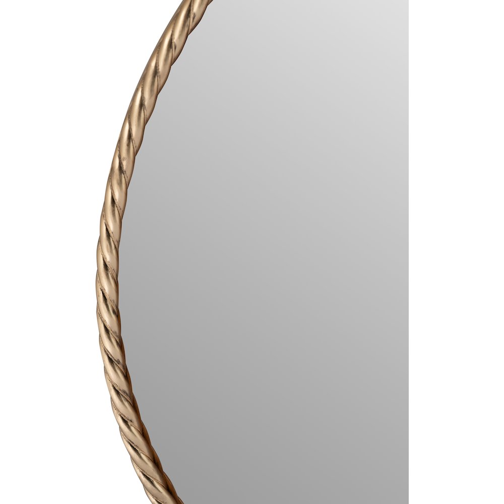 Braida 29.5" Antique Brass Iron Frame Mirror