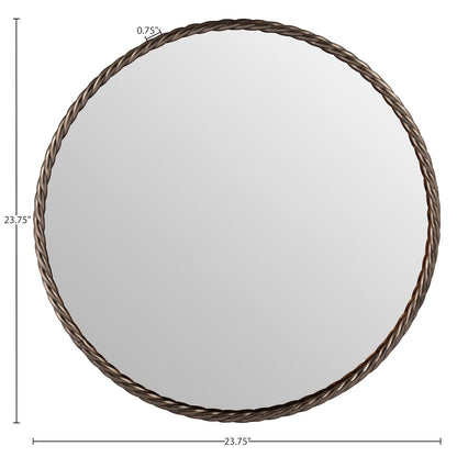 Braida 23.75" Bronze Iron Frame Mirror