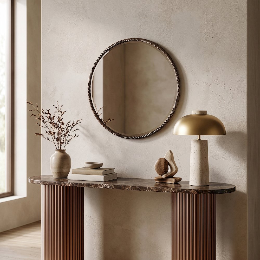 Braida 23.75" Bronze Iron Frame Mirror