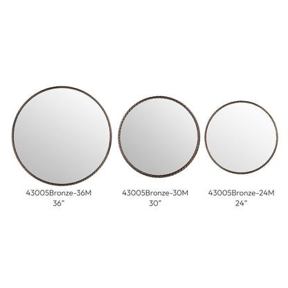 Braida 23.75" Bronze Iron Frame Mirror