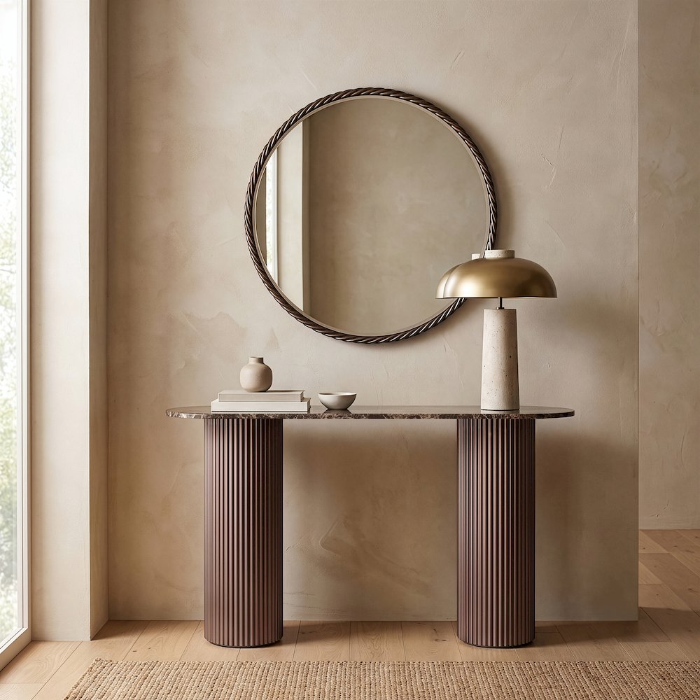 Braida 29.5" Bronze Iron Frame Mirror