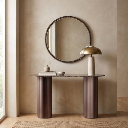 Braida 29.5" Bronze Iron Frame Mirror