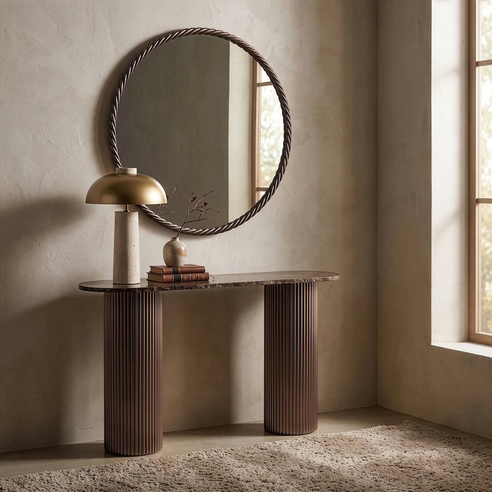 Braida 36" Bronze Iron Frame Mirror