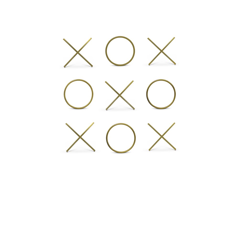 XOXO Gold Stainless Steel Wall Decor