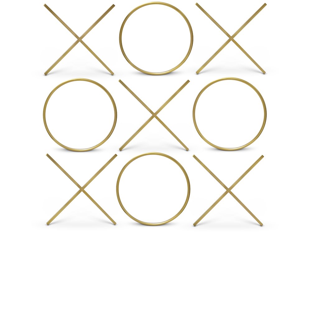 XOXO Gold Stainless Steel Wall Decor