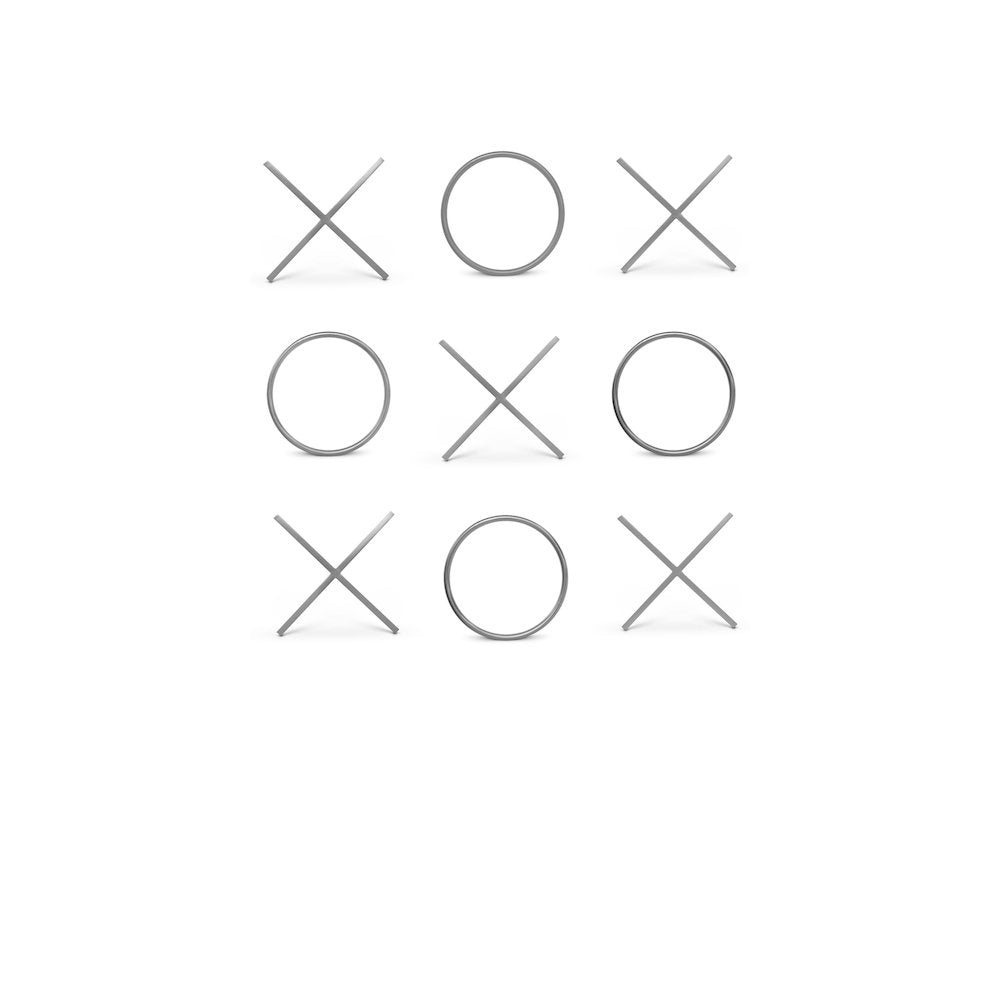 XOXO Chrome Stainless Steel Wall Decor