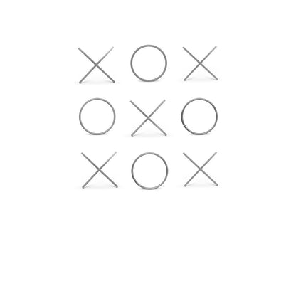XOXO Chrome Stainless Steel Wall Decor