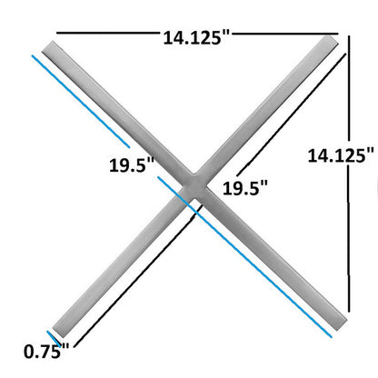 XOXO Chrome Stainless Steel Wall Decor