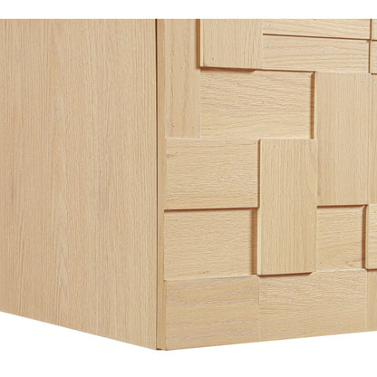 Leonardo 30" Natural Engineered Stone And Wood Wall Mounted Bathroom Vanity