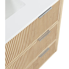 Willard 36" Natural Engineered Stone And Solid Wood Bathroom Vanity