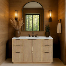 Willard 48" Natural Engineered Stone And Solid Wood Bathroom Vanity