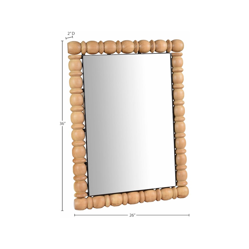Aubrey Bleached Natural Oak Mirror