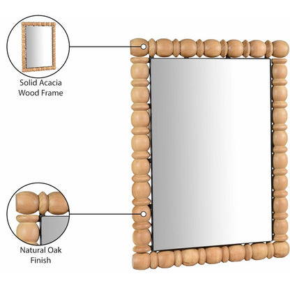 Aubrey Bleached Natural Oak Mirror