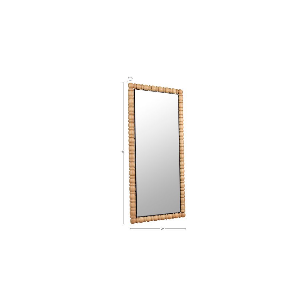 Aubrey Bleached Natural Oak Mirror