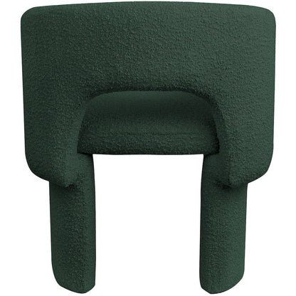 Emmet Green Boucle Fabric Dining Chair / Accent Chair