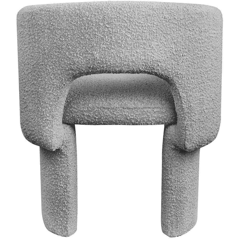 Emmet Grey Boucle Fabric Dining Chair / Accent Chair