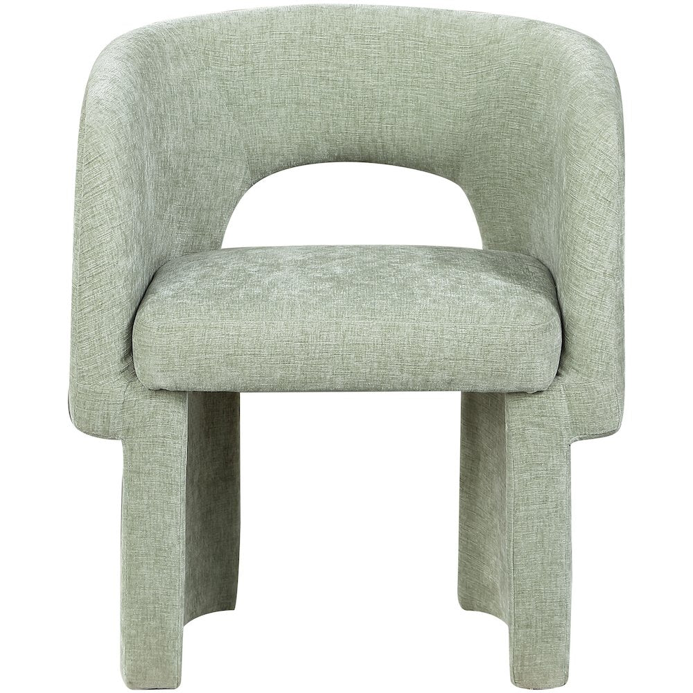 Emmet Mint Chenille Fabric Dining Chair / Accent Chair