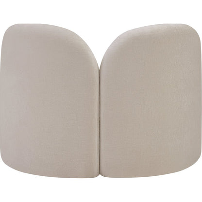 Daphne Beige Chenille Fabric Chair