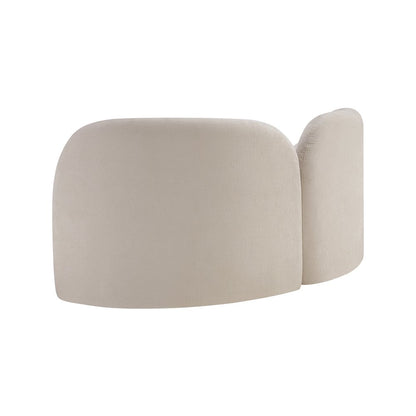 Daphne Beige Chenille Fabric Loveseat