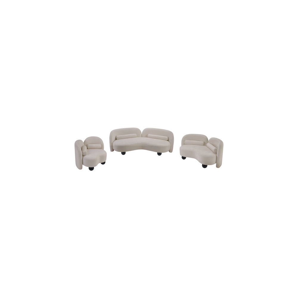 Daphne Beige Chenille Fabric Sofa