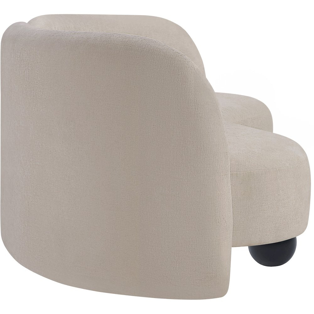 Daphne Beige Chenille Fabric Sofa