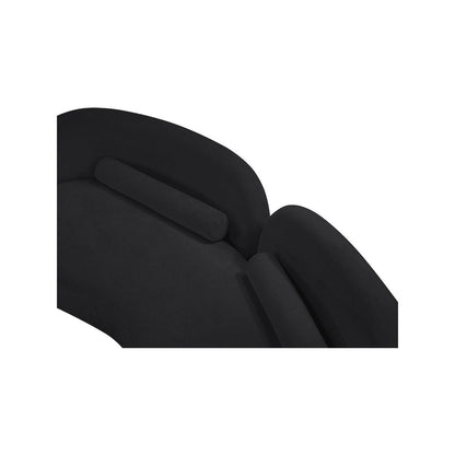 Daphne Black Chenille Fabric Sofa