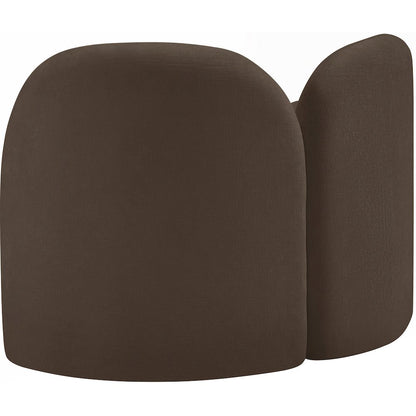 Daphne Brown Chenille Fabric Chair