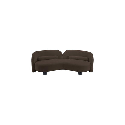 Daphne Brown Chenille Fabric Sofa