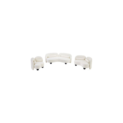 Daphne Cream Chenille Fabric Chair