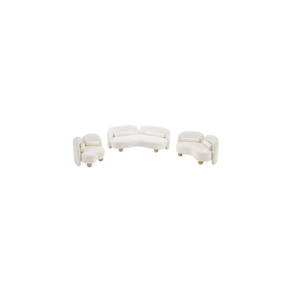 Daphne Cream Chenille Fabric Chair
