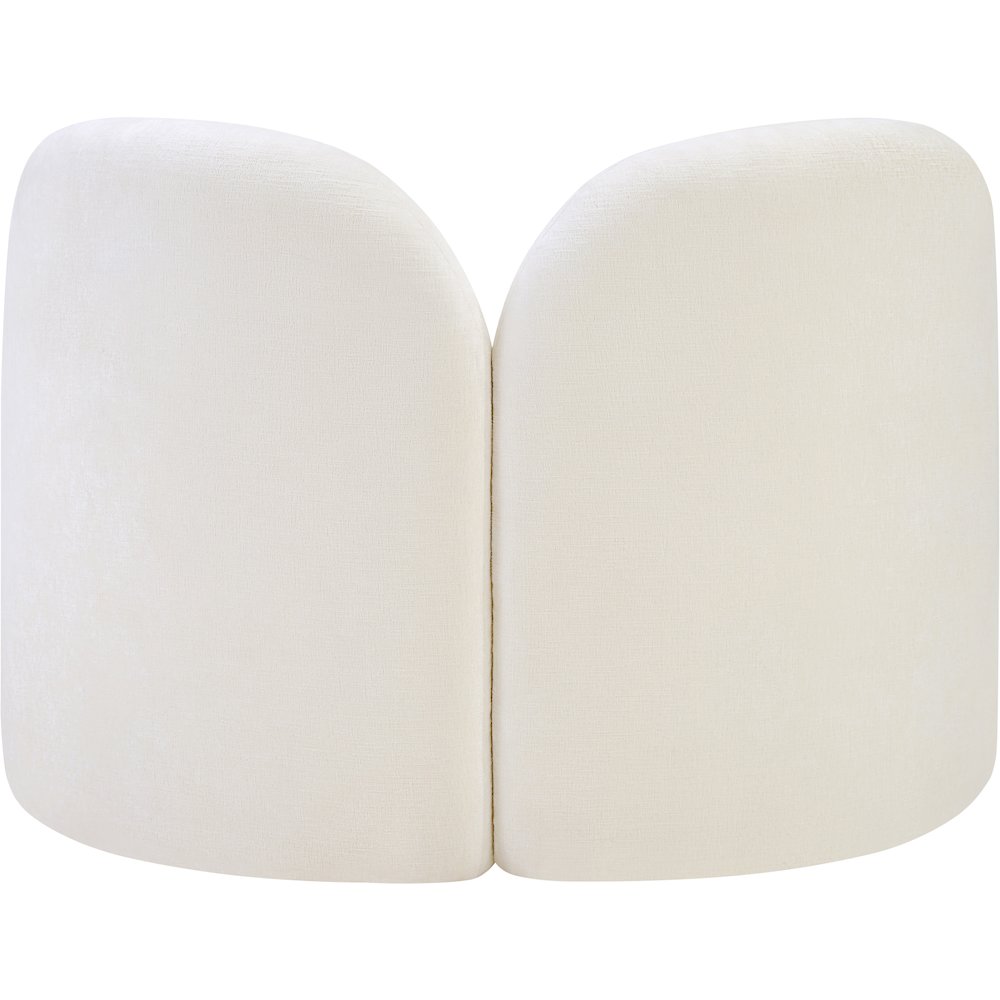 Daphne Cream Chenille Fabric Chair