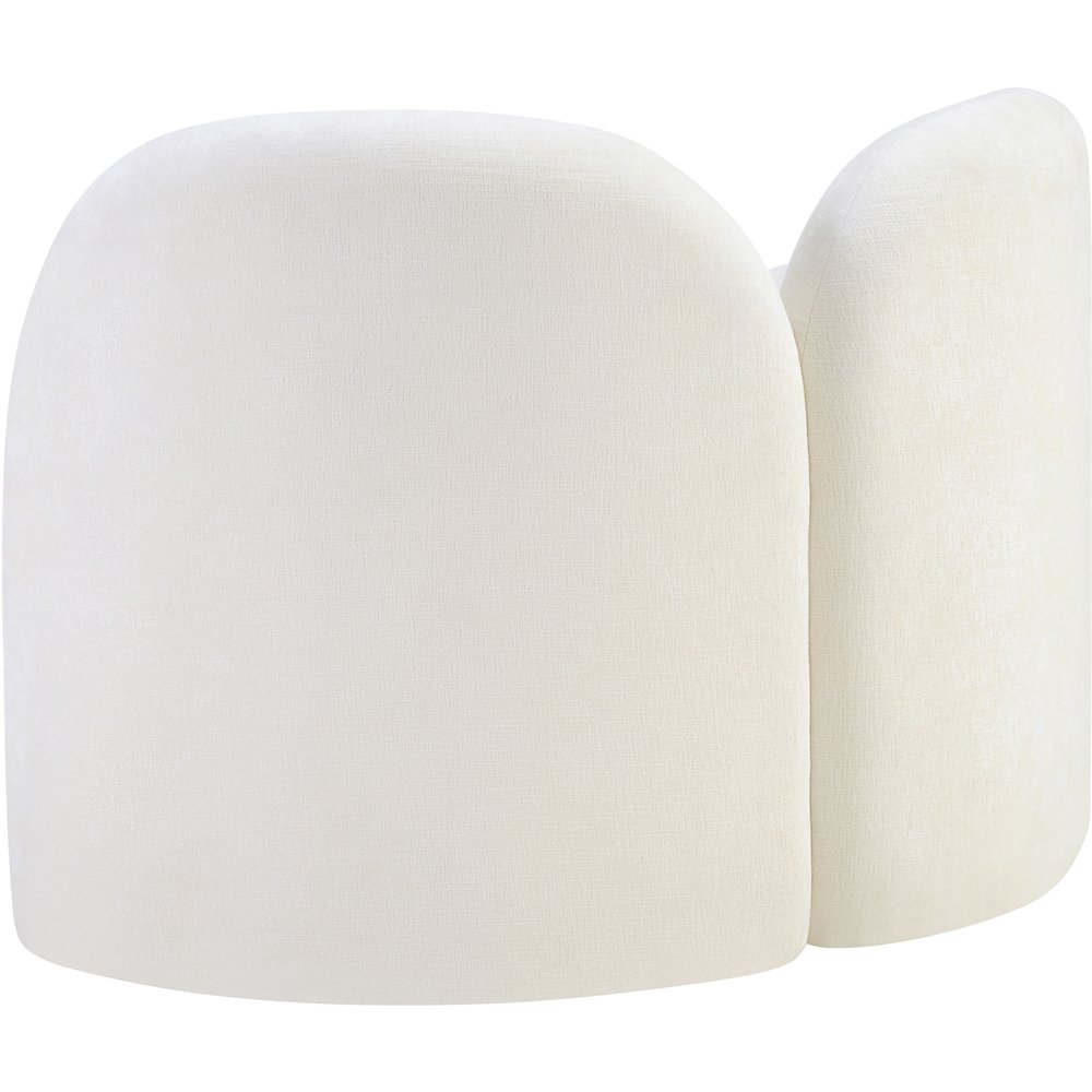 Daphne Cream Chenille Fabric Chair