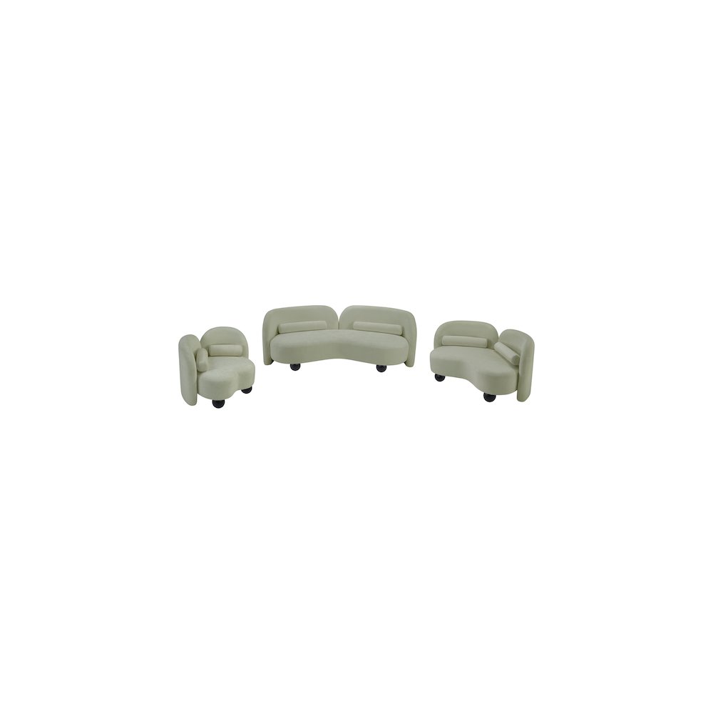 Daphne Mint Chenille Fabric Chair