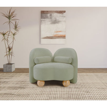 Daphne Mint Chenille Fabric Chair