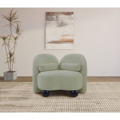 Daphne Mint Chenille Fabric Chair
