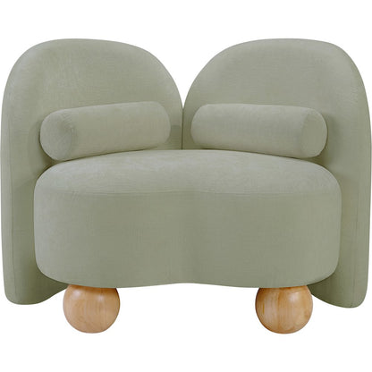 Daphne Mint Chenille Fabric Chair