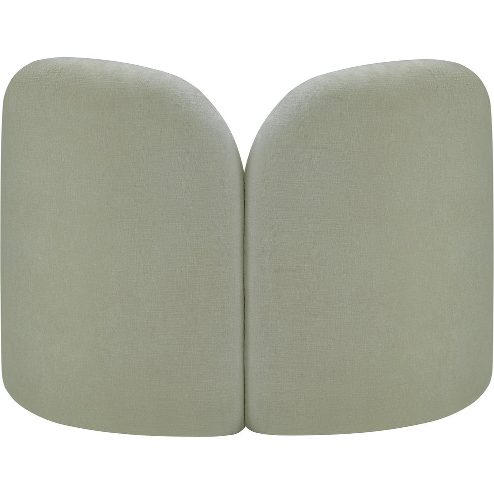 Daphne Mint Chenille Fabric Chair