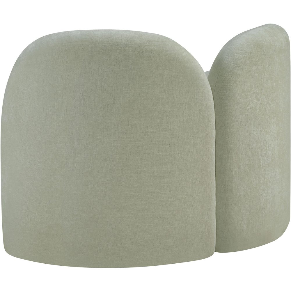 Daphne Mint Chenille Fabric Chair