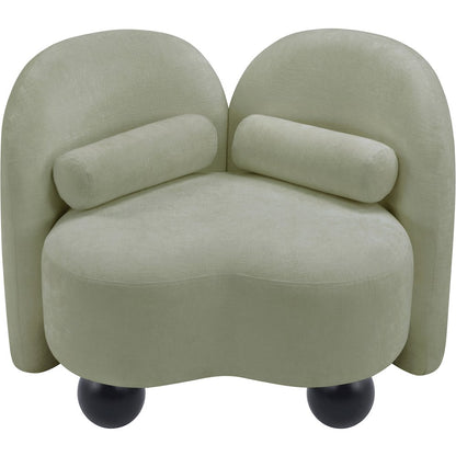 Daphne Mint Chenille Fabric Chair